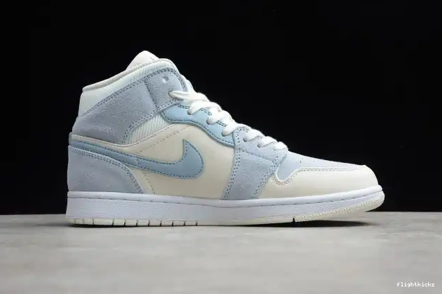 Air 1 Jordan Mixed Mid Blue Textures DA4666-100 0703